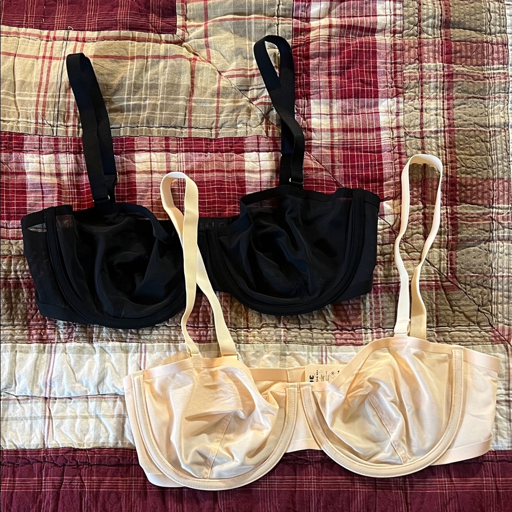 CUUP Black and Cream Underwire Bras
